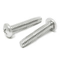 #8-32x3/4" 410 Stainless Steel Phillips Pan Head Type F Thread Cutting Screws