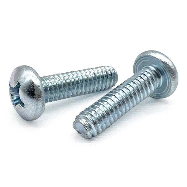 #8-32x3/8" Phillips Pan Head Thread Rolling Screws Zinc Clear