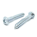 #10x1-1/4" Phillips Round Head Wood Screws Zinc Clear