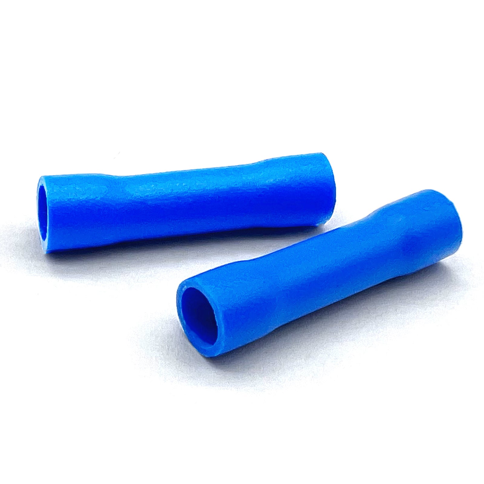 Blue PVC/Vinyl Butt Splice Crimp Connector, AWG 16-14