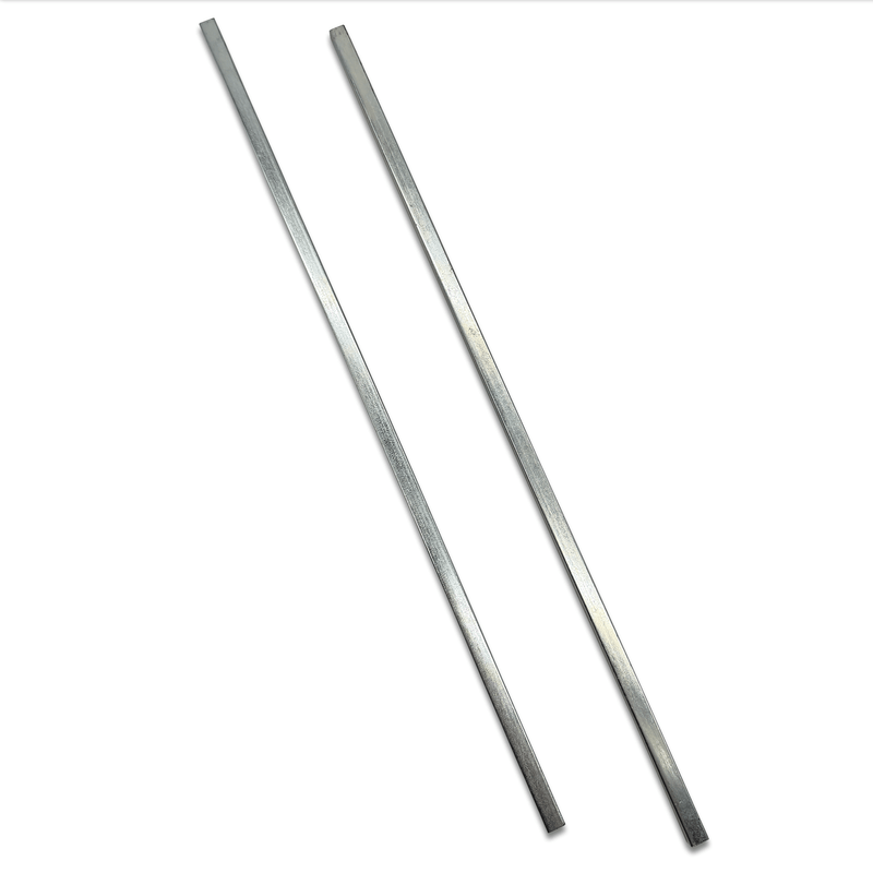 1/8" X 1/8" X 1' Key Stock Zinc Clear