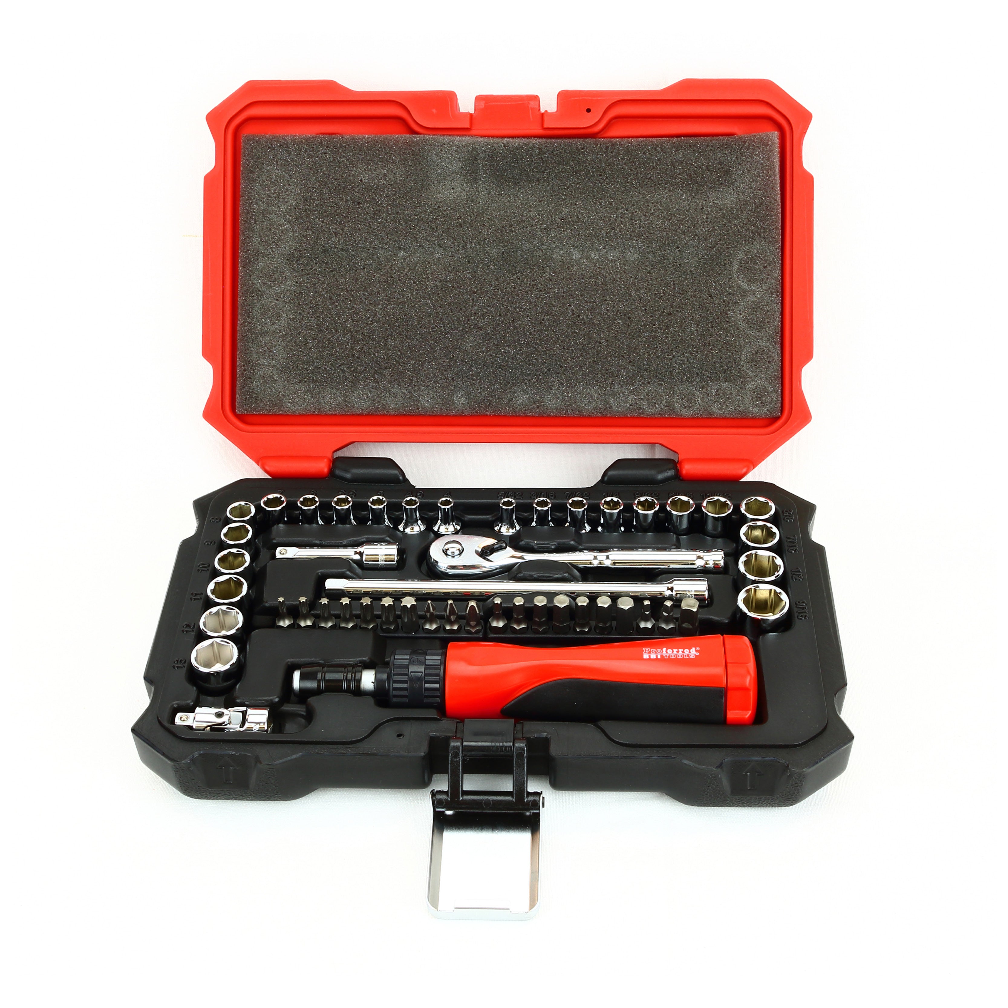 48 Piece Inch & Metric Proferred Socket Master Set (1/4" Drive)