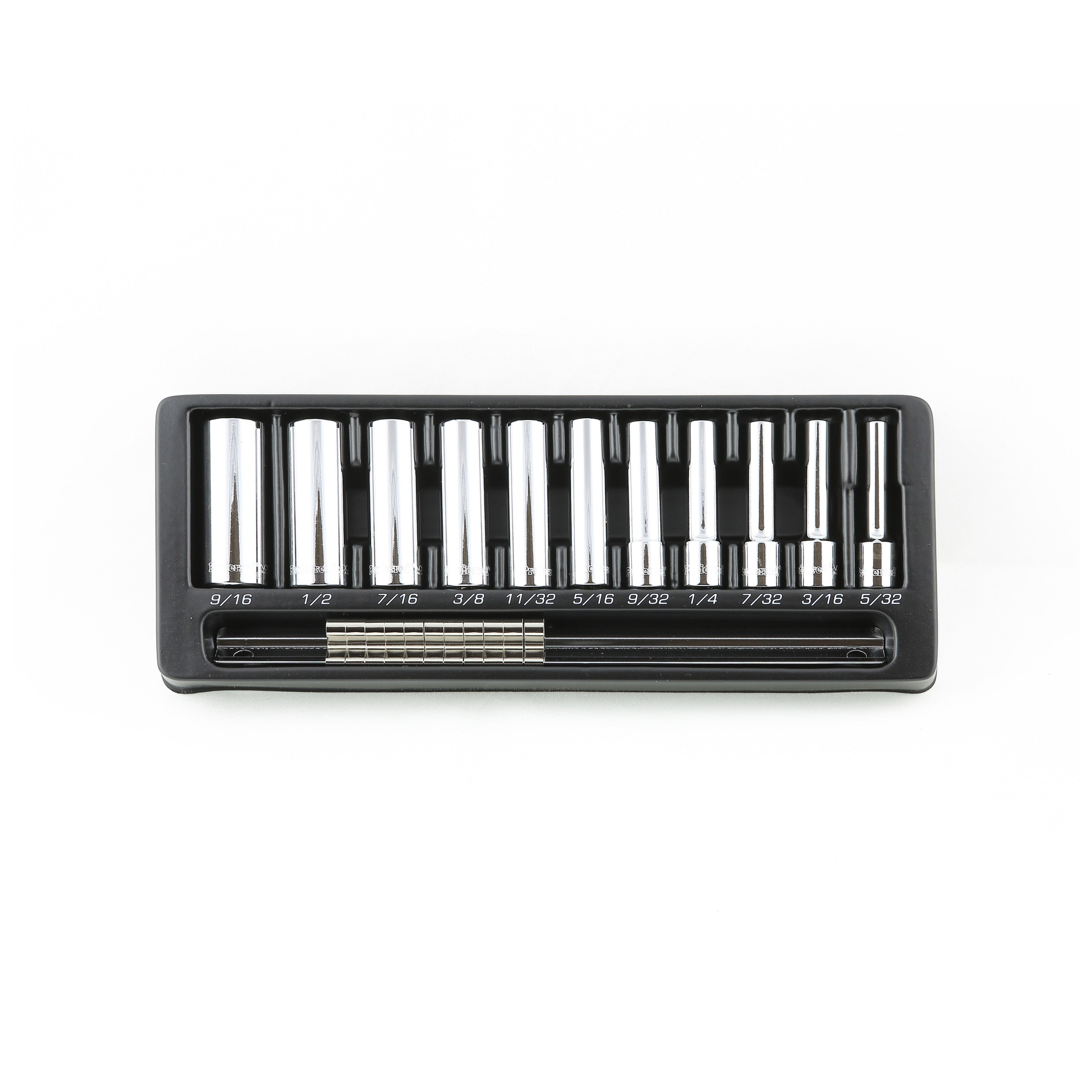 11 Piece Proferred 6 Point Deep Standard Inch Socket Set (1/4" Drive)