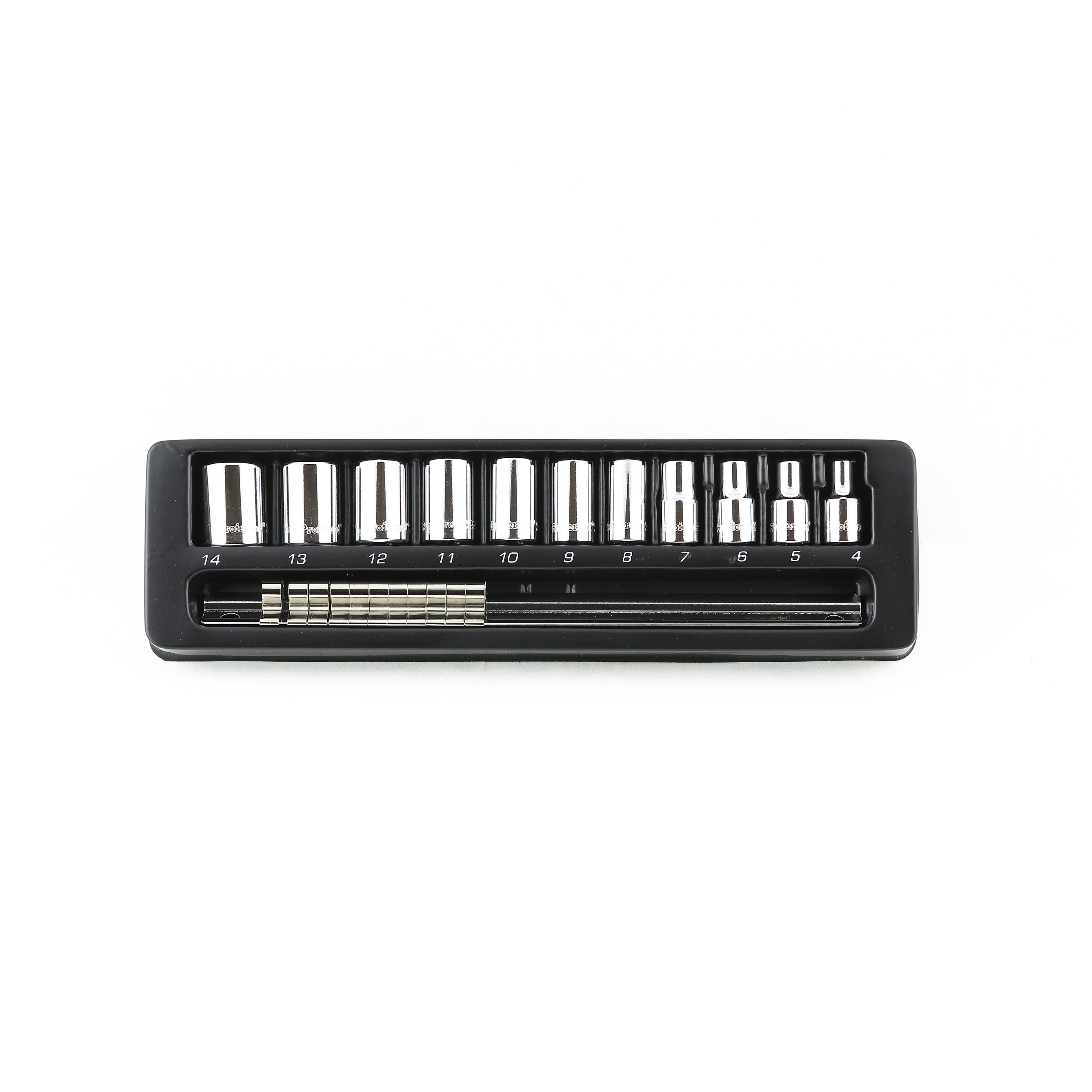 11 Piece Proferred 6 Point Standard Metric Socket Set (1/4" Drive)
