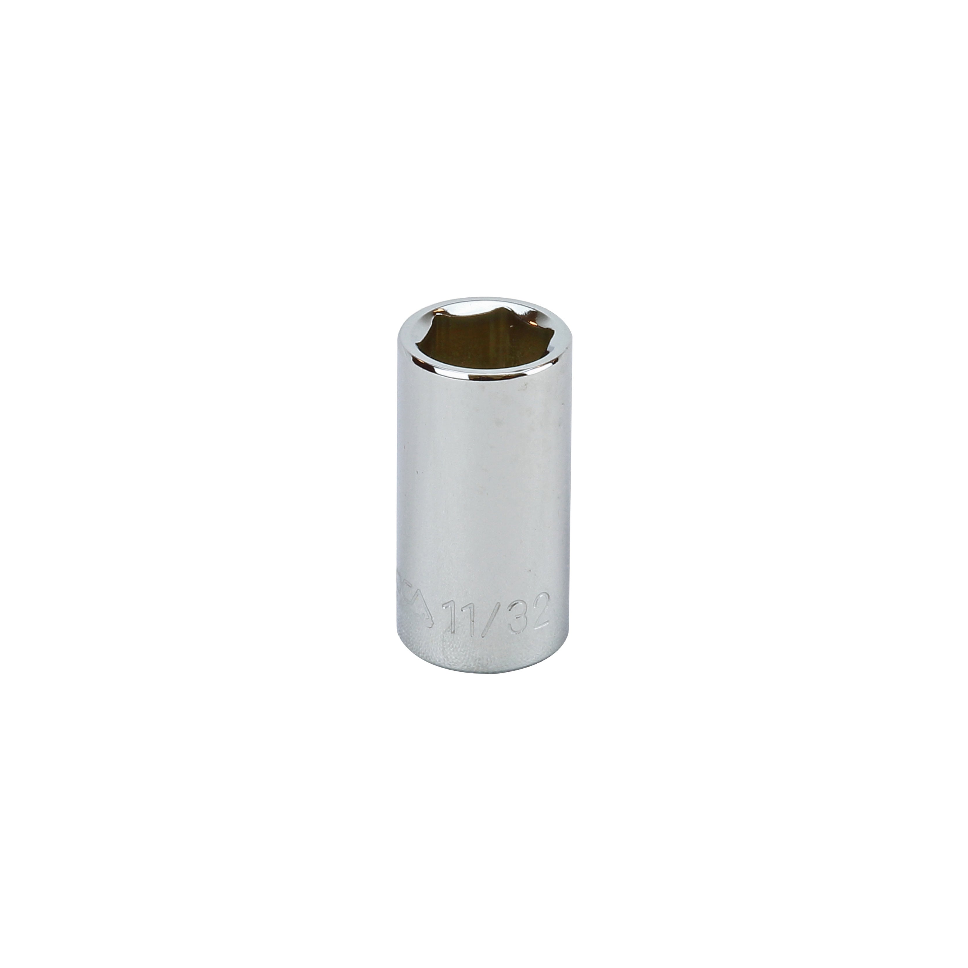 11/32" - 1/4" Drive 6 Point Inch Socket