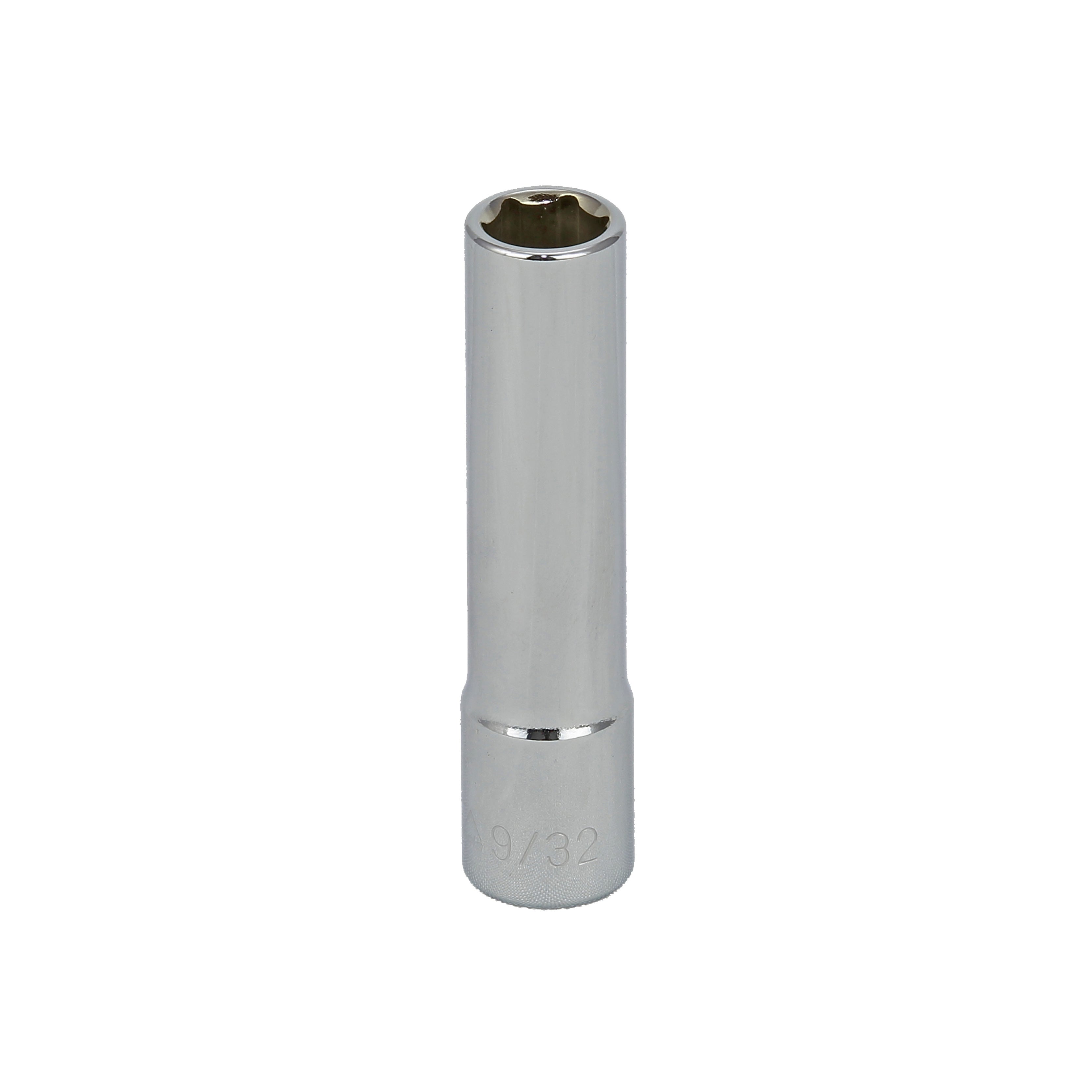9/32" - 1/4" Drive 6 Point Inch Deep Socket