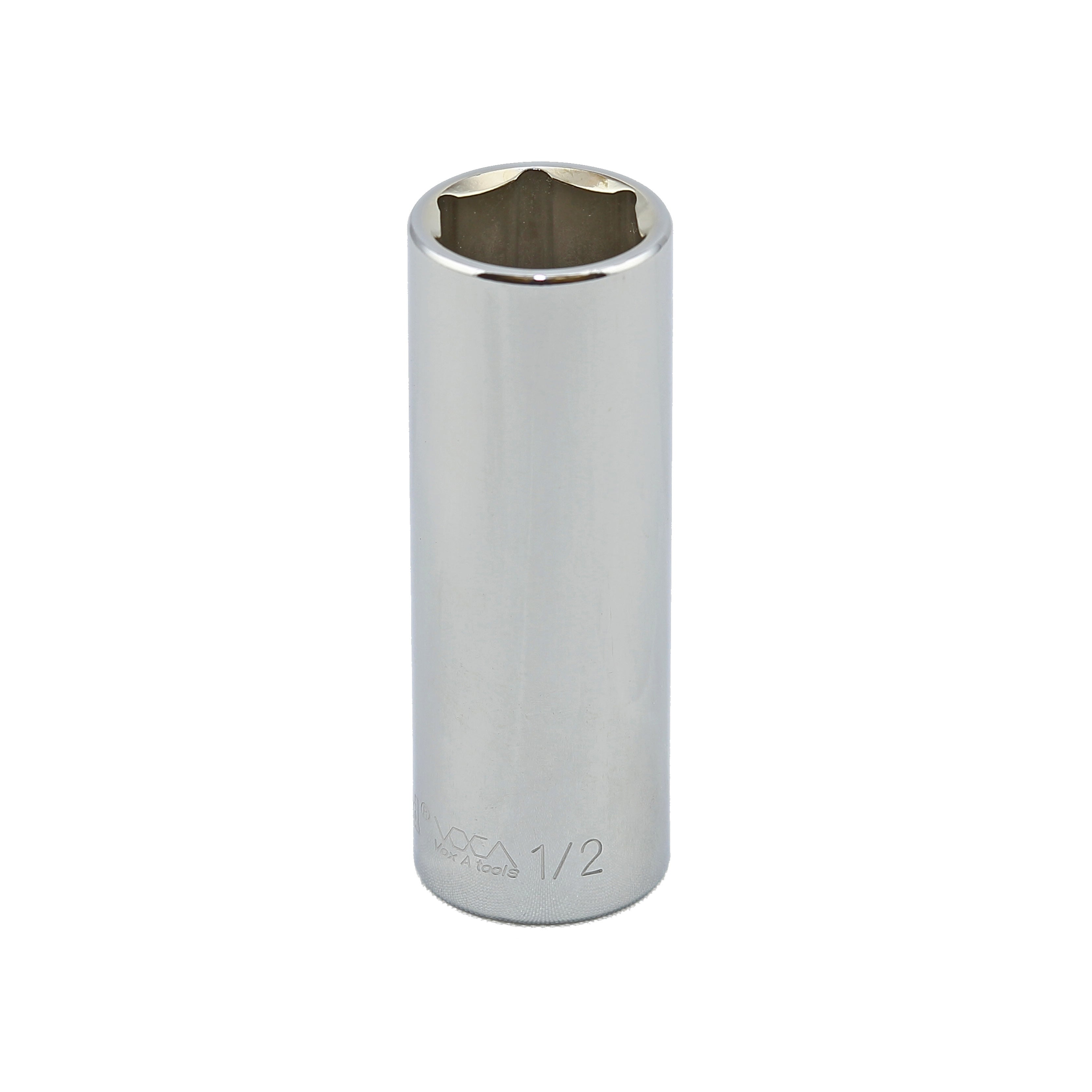 1/2" - 1/4" Drive 6 Point Inch Deep Socket