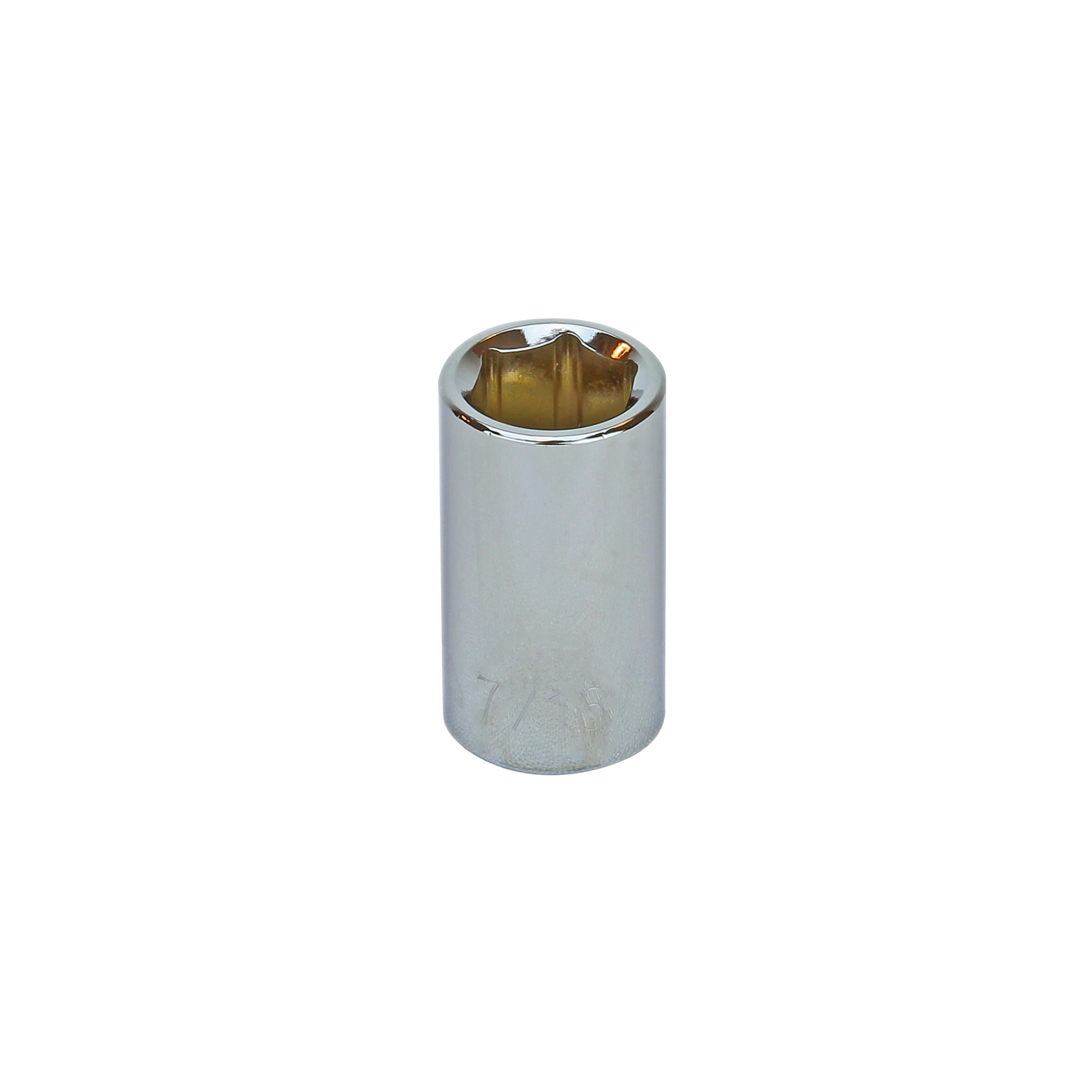 7/16" - 3/8" Drive 6 Point Inch Socket