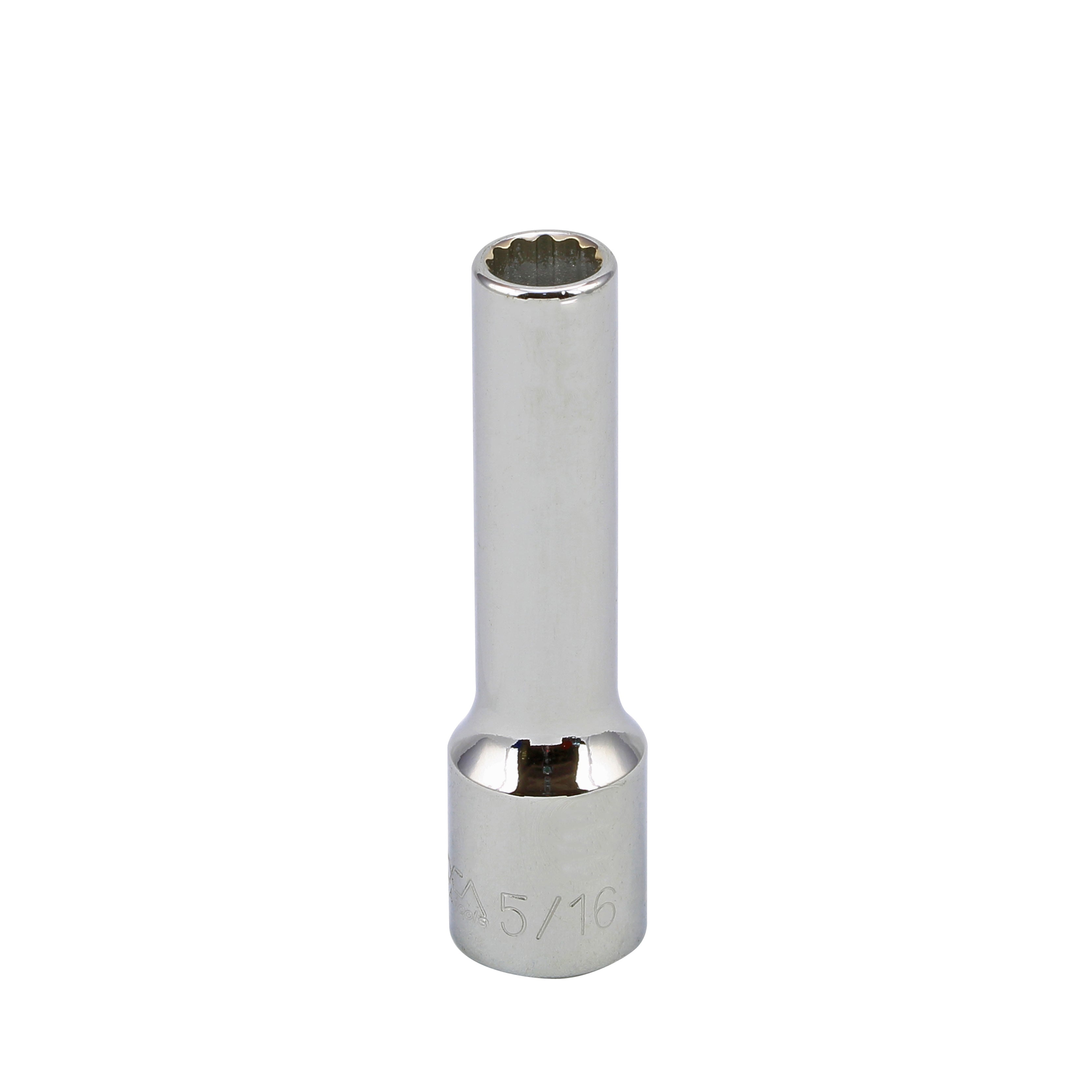 5/16" - 3/8" Drive 12 Point Inch Deep Socket