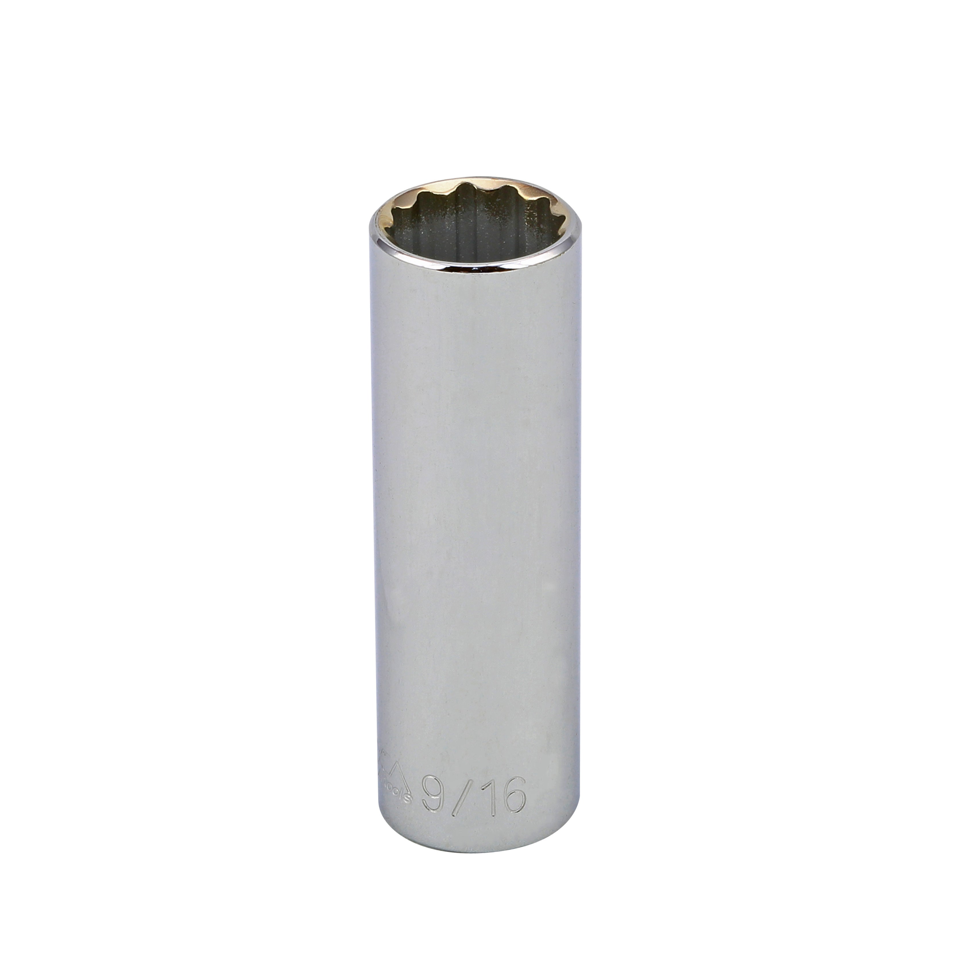 9/16" - 3/8" Drive 12 Point Inch Deep Socket
