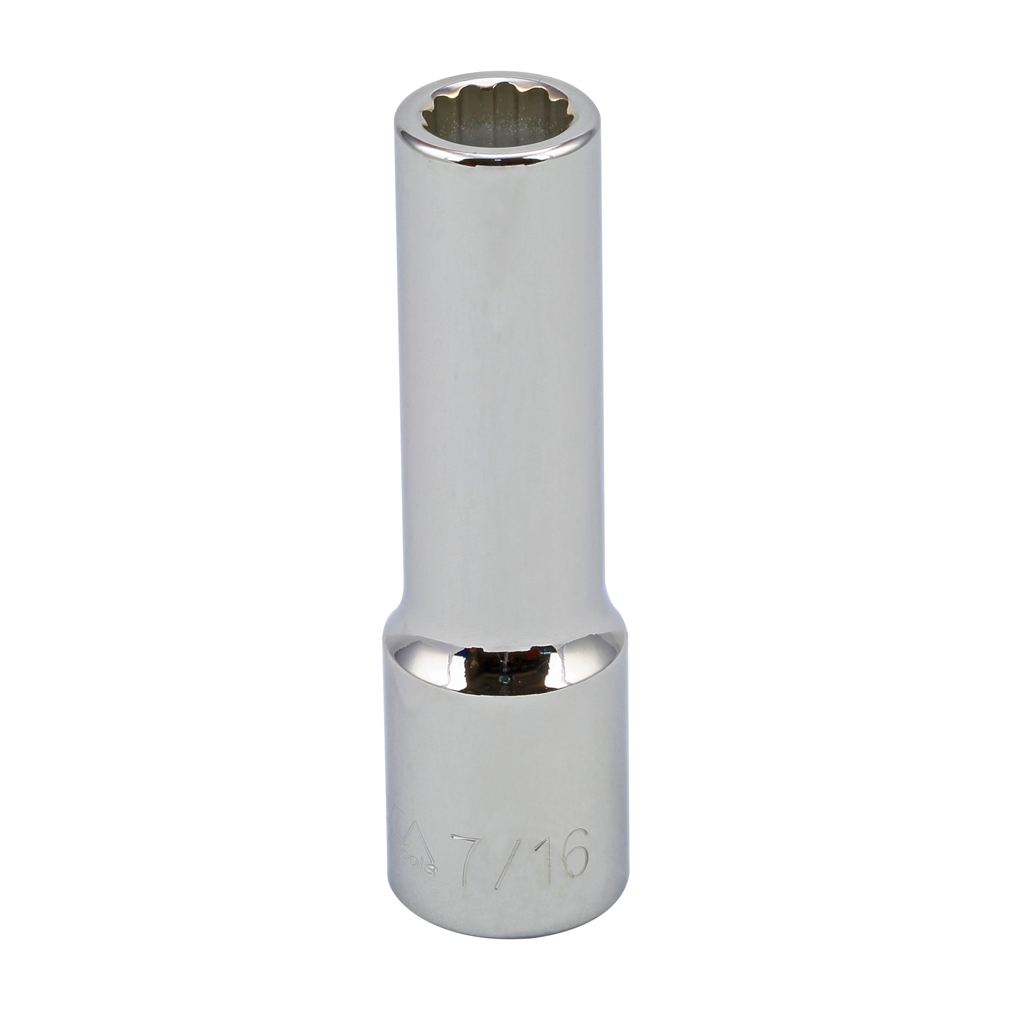 7/16" - 1/2" Drive 12 Point Inch Deep Socket