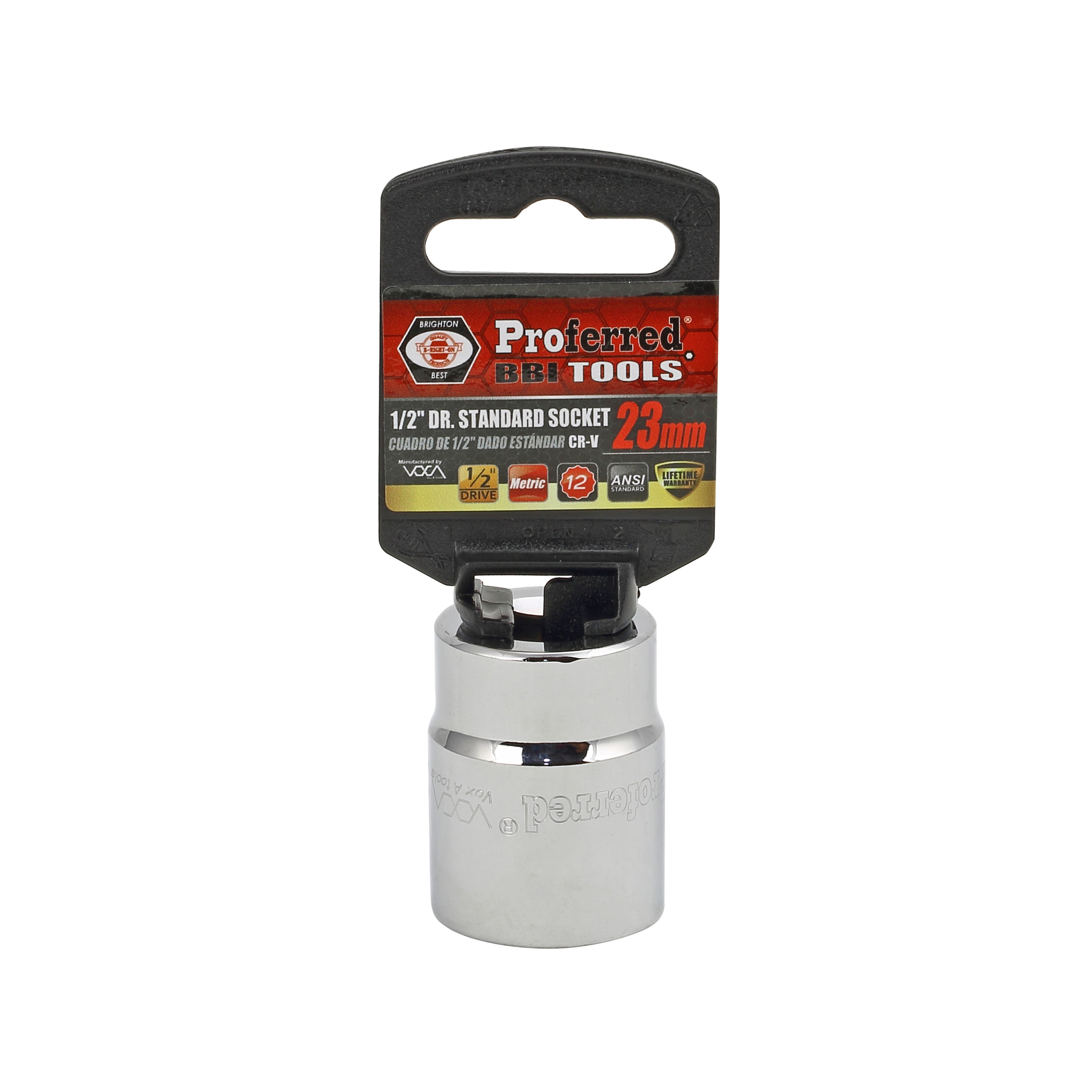23MM - 1/2" Drive 12 Point Metric Socket