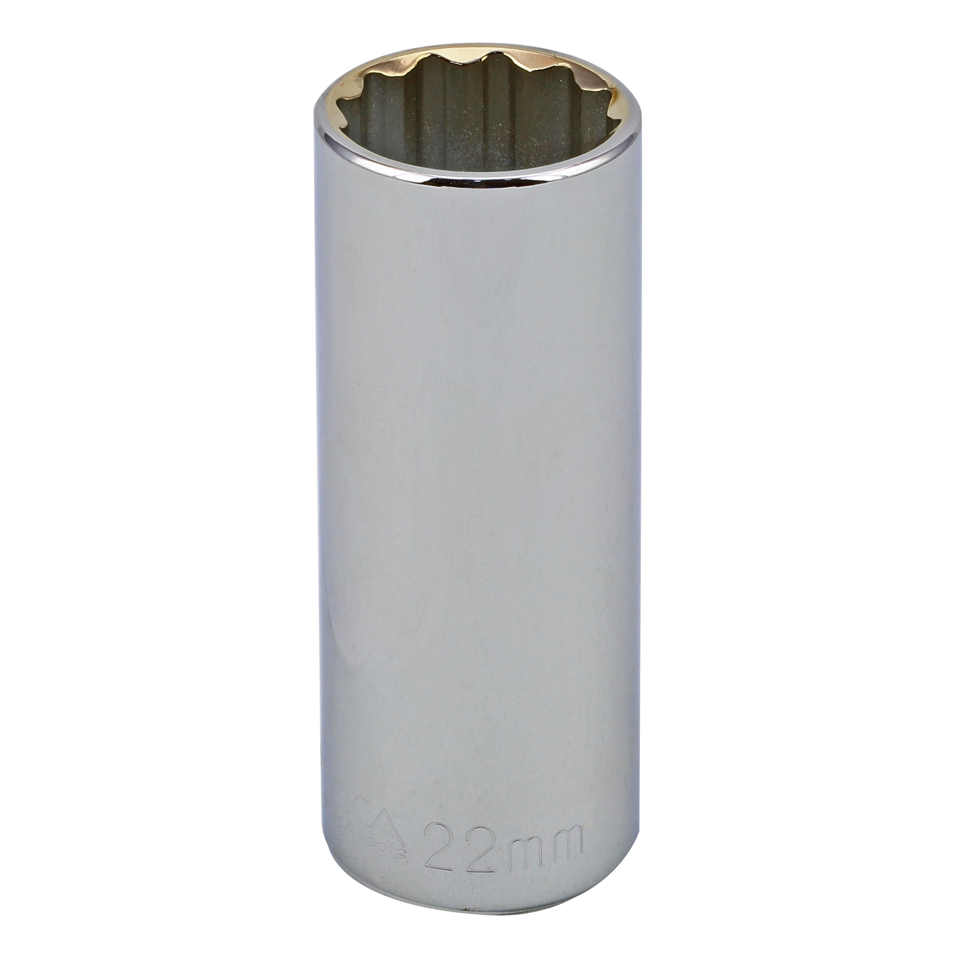 22MM - 1/2" Drive 12 Point Metric Deep Socket