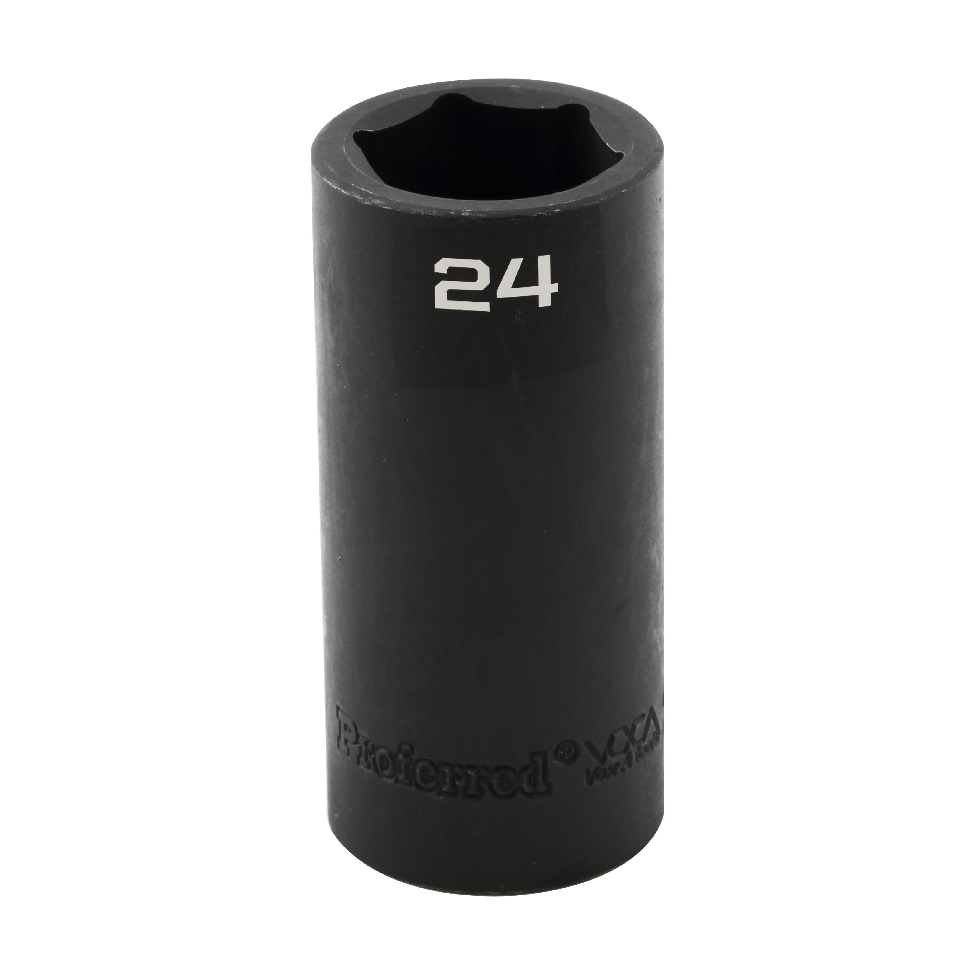 24MM - 1/2" Drive 6 Point Metric Deep Impact Socket Impact