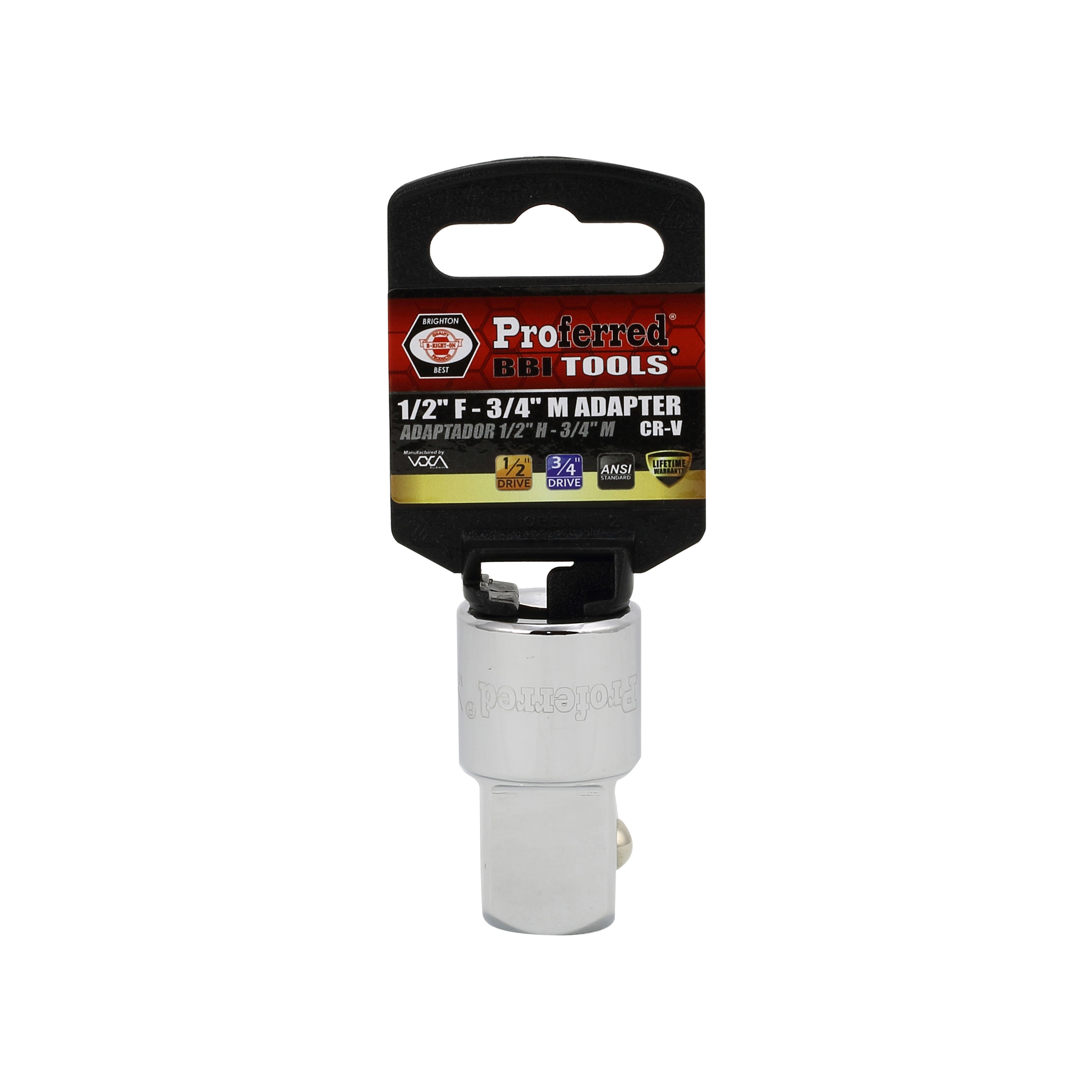 1/2" F - 3/4" M Adapter