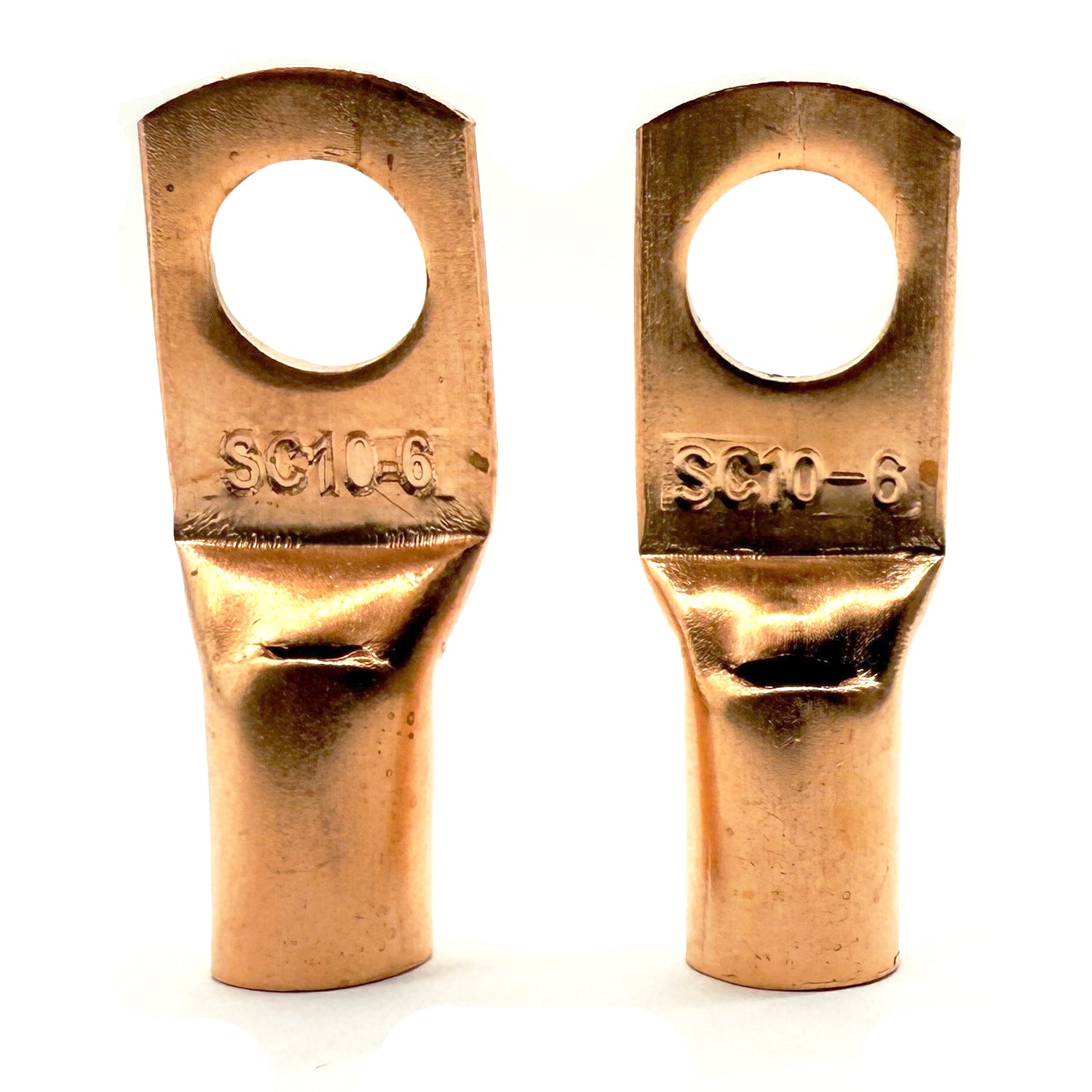 Copper Lug Terminal 8AWG, M6 (1/4") Hole, SC10-6