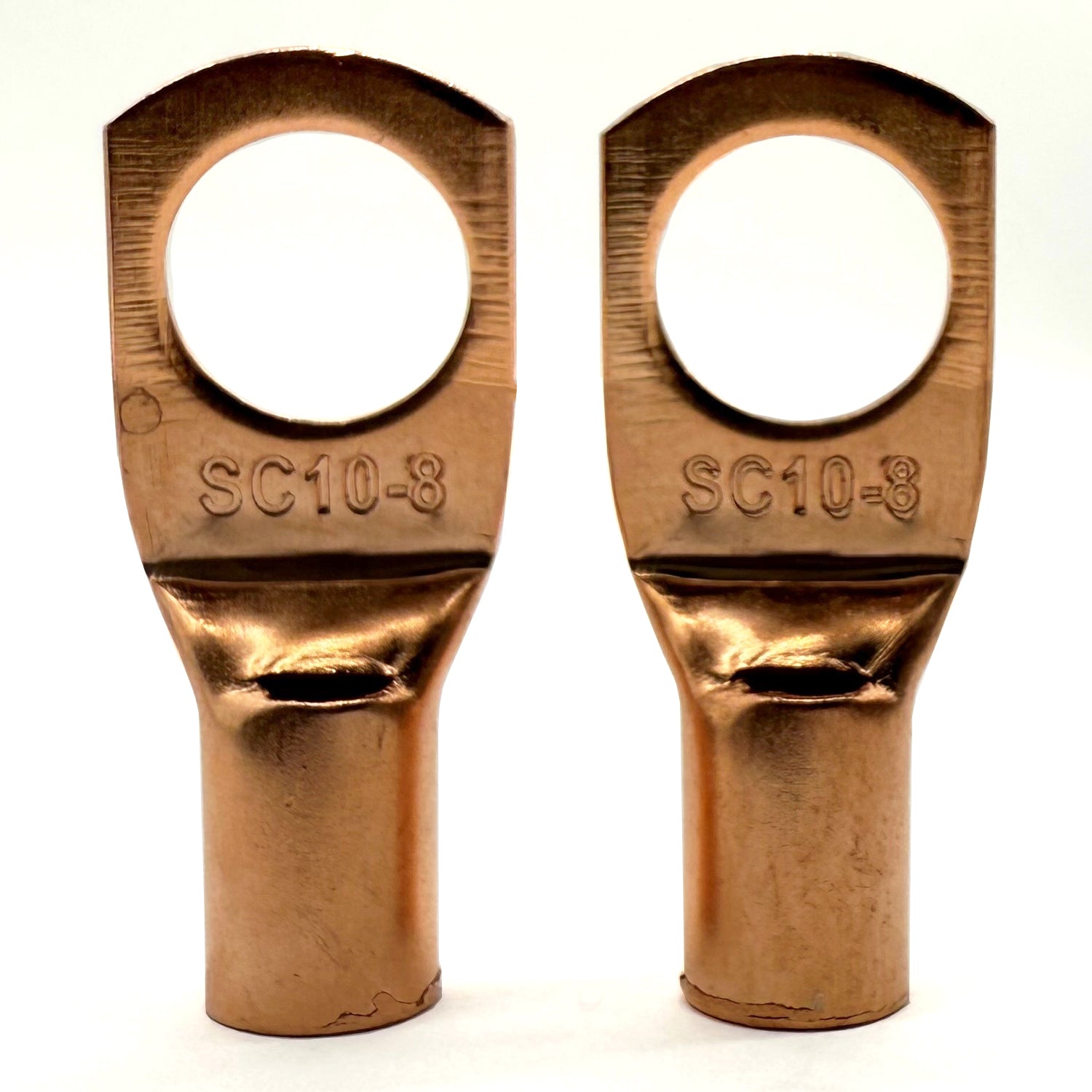 Copper Lug Terminal 8AWG, M8 (5/16") Hole, SC10-8