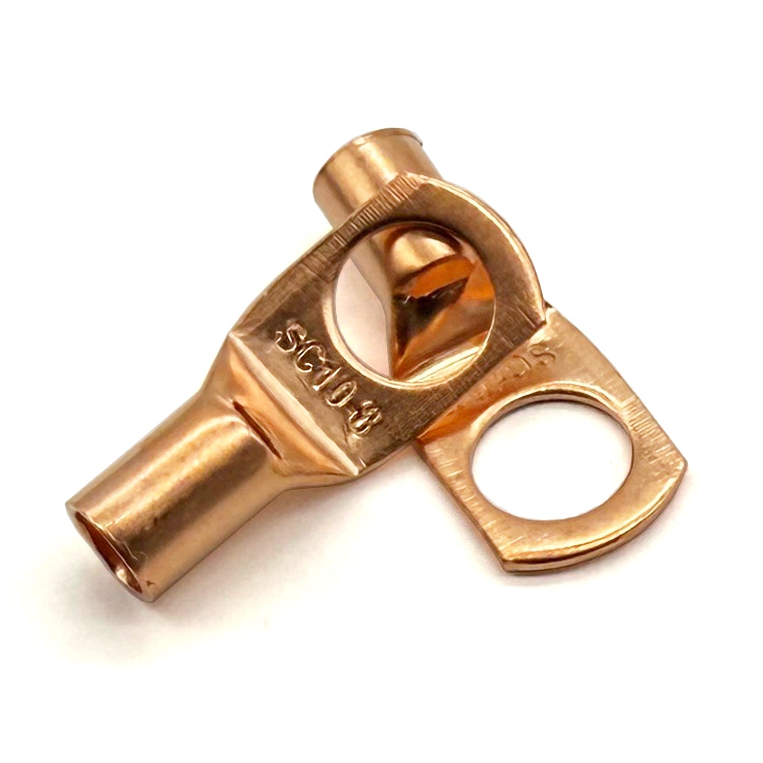 Copper Lug Terminal 8AWG, M8 (5/16") Hole, SC10-8