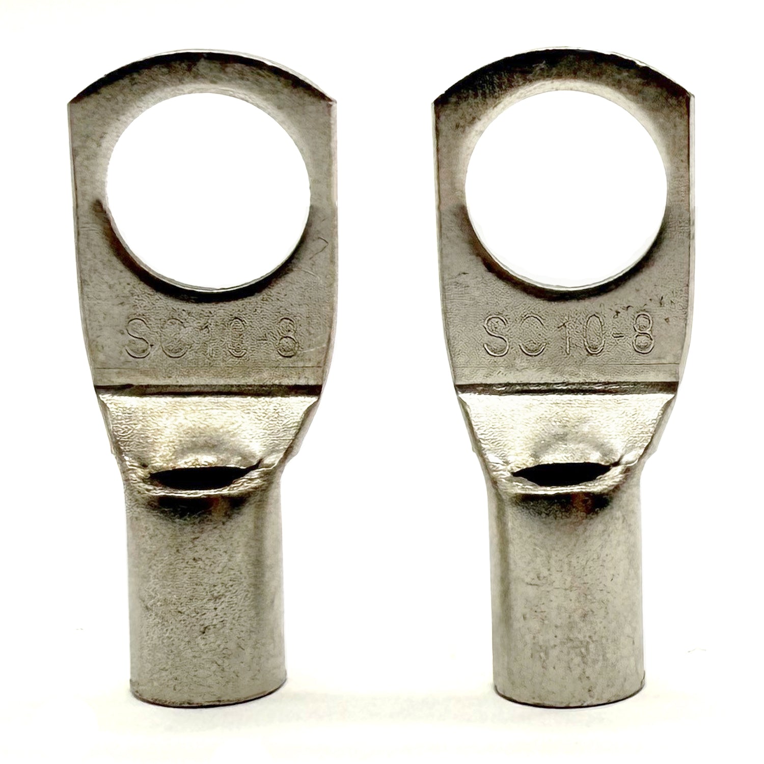 Copper Tin Lug Terminal 8AWG, M8 (5/16") Hole, SC10-8