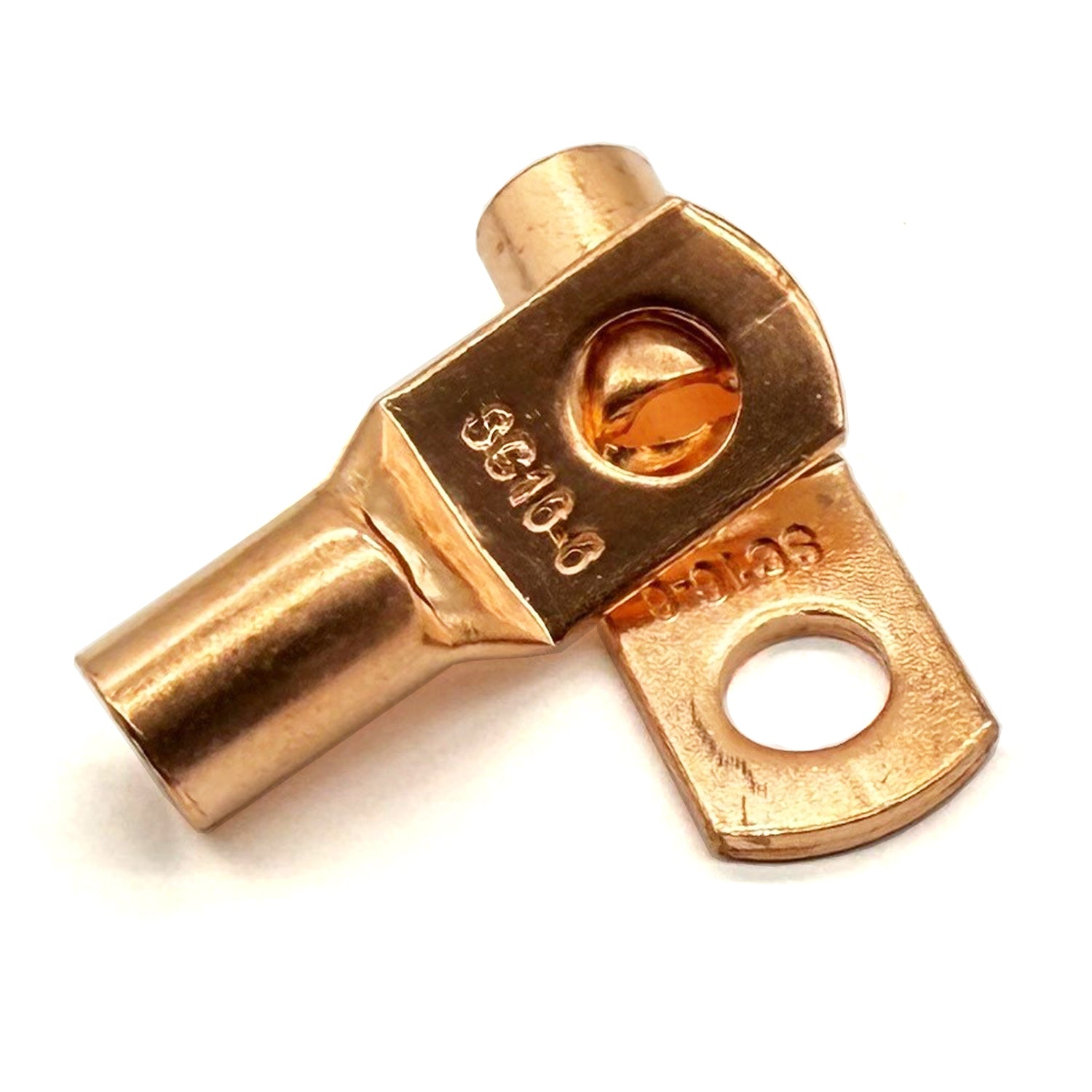 Copper Lug Terminal 6AWG, M6 (1/4") Hole, SC16-6