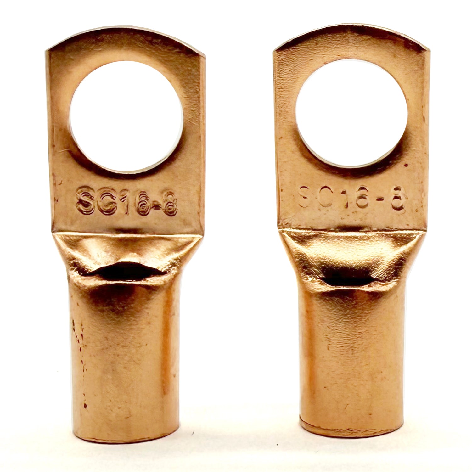 Copper Lug Terminal 6AWG, M8 (5/16") Hole, SC16-8