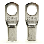 Copper Tin Lug Terminal 6AWG, M8 (5/16") Hole, SC16-8
