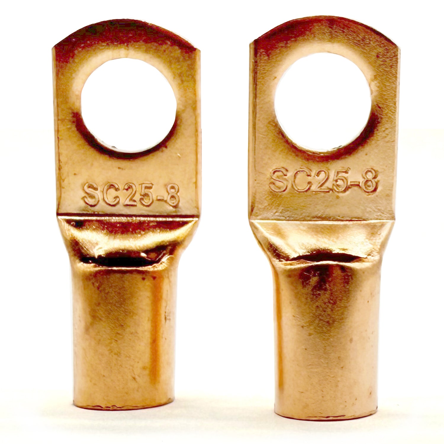 Copper Lug Terminal 4AWG, M8 (5/16") Hole, SC25-8
