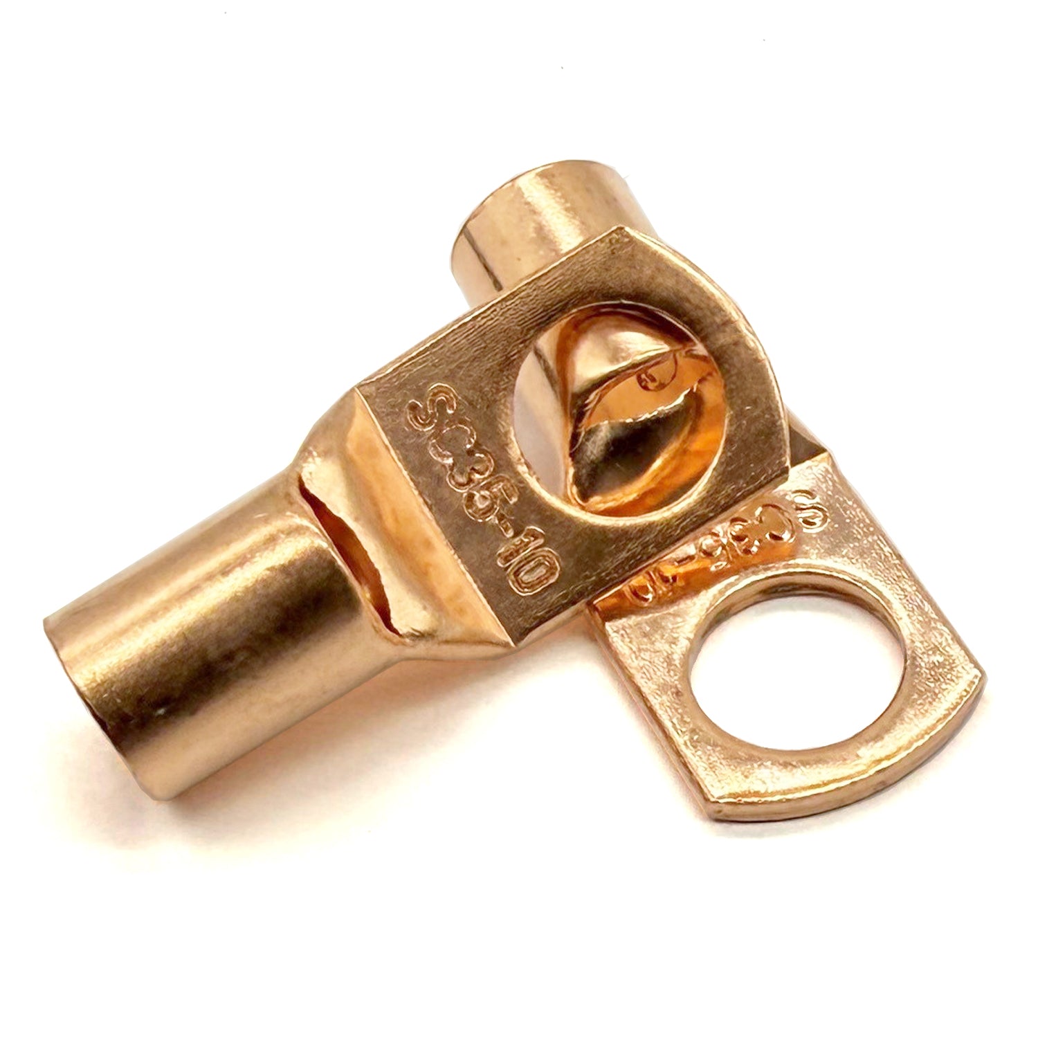 Copper Lug Terminal 2AWG, M10 (3/8") Hole, SC35-10