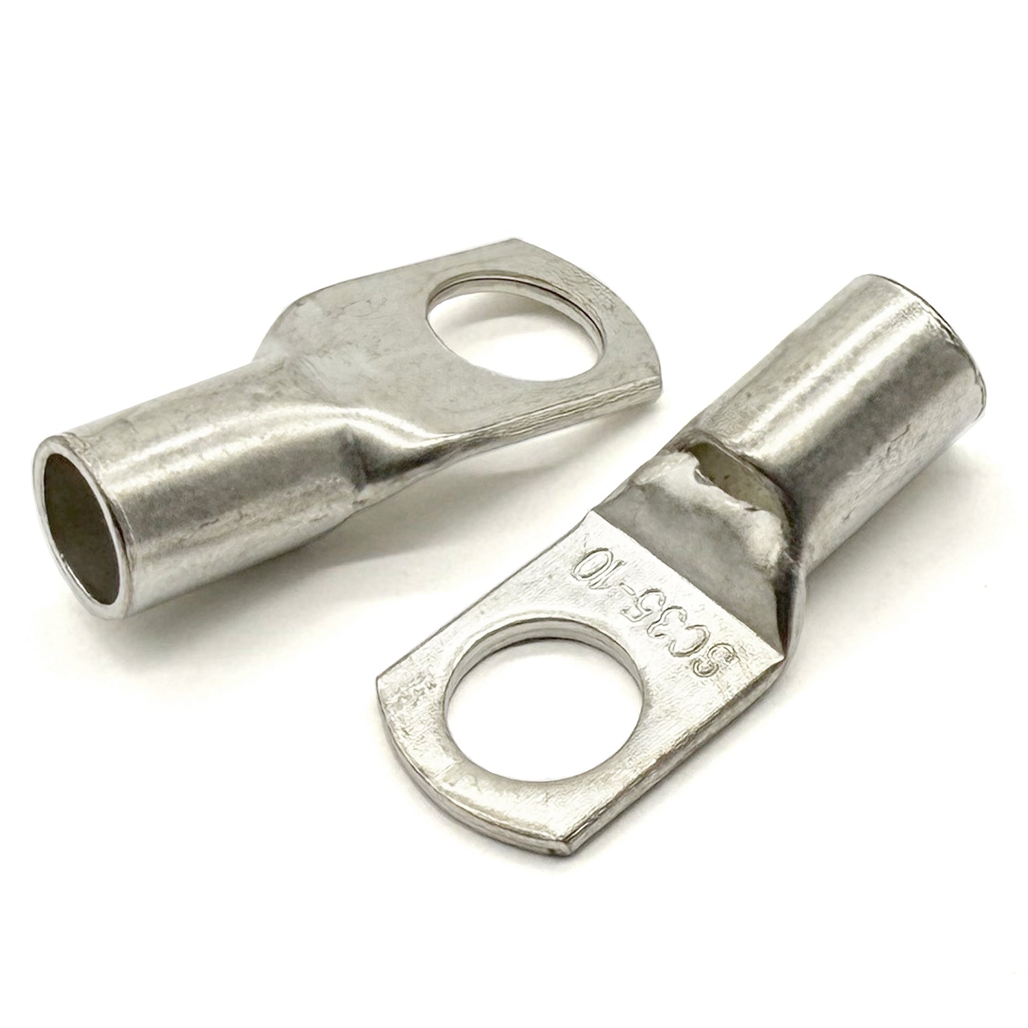 Copper Tin Lug Terminal 2AWG, M10 (3/8") Hole, SC35-10