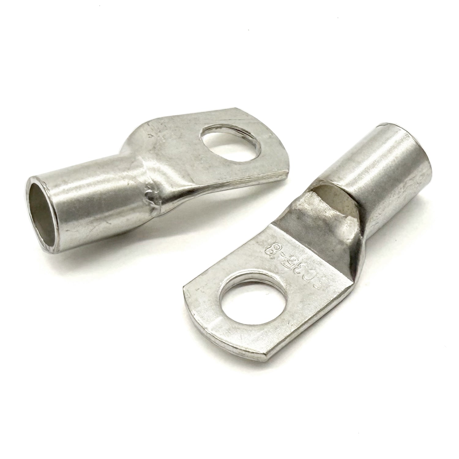 Copper Tin Lug Terminal 2AWG, M8 (3/8") Hole, SC35-8