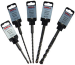 3/16" - 1/2" 5 Piece SDS-Plus Hammer Drill Bit Drill Bit Set