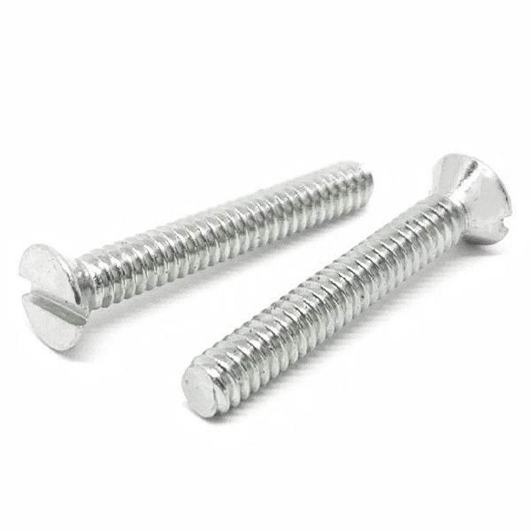 #10-24x3" Stainless Steel Slotted Flat Head Machine Screws Steel