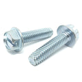 #10-32x3/4"  Slotted Hex Washer Head Type F Thread Cutting Screws Zinc