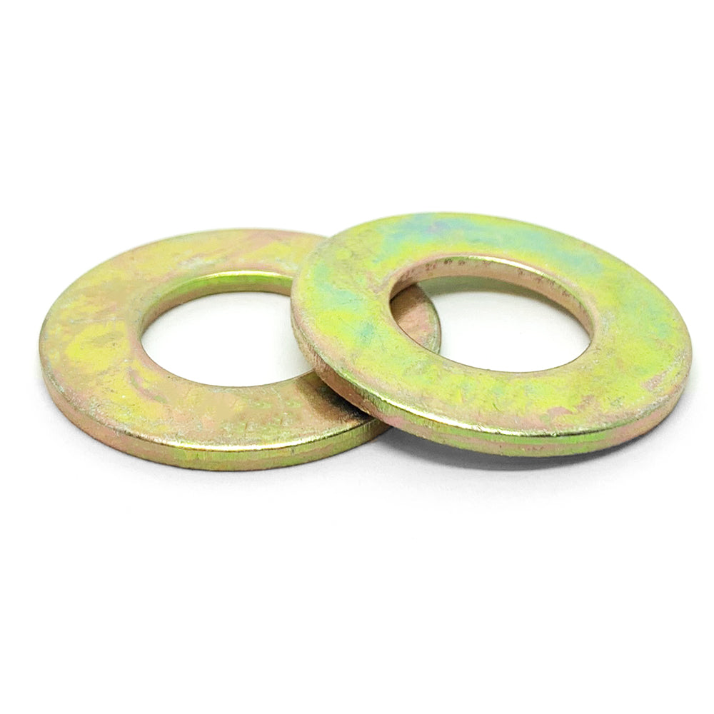 M12 Class 10 Hardened Flat Washers Zinc Yellow