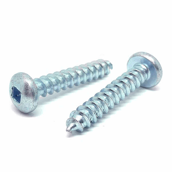 #8x1-1/2" Square Pan Head Type AB Self Tapping Sheet Metal Screws Zinc