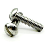 #10-32x3/8" Aluminum Slotted Round Head Machine Screw
