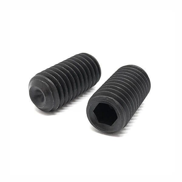 M10-1.5x50 Class 45H Cup Point Allen Socket Set Screws Black Oxide