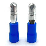 Blue PVC/Vinyl Male Bullet Crimp Connector, AWG 16-14