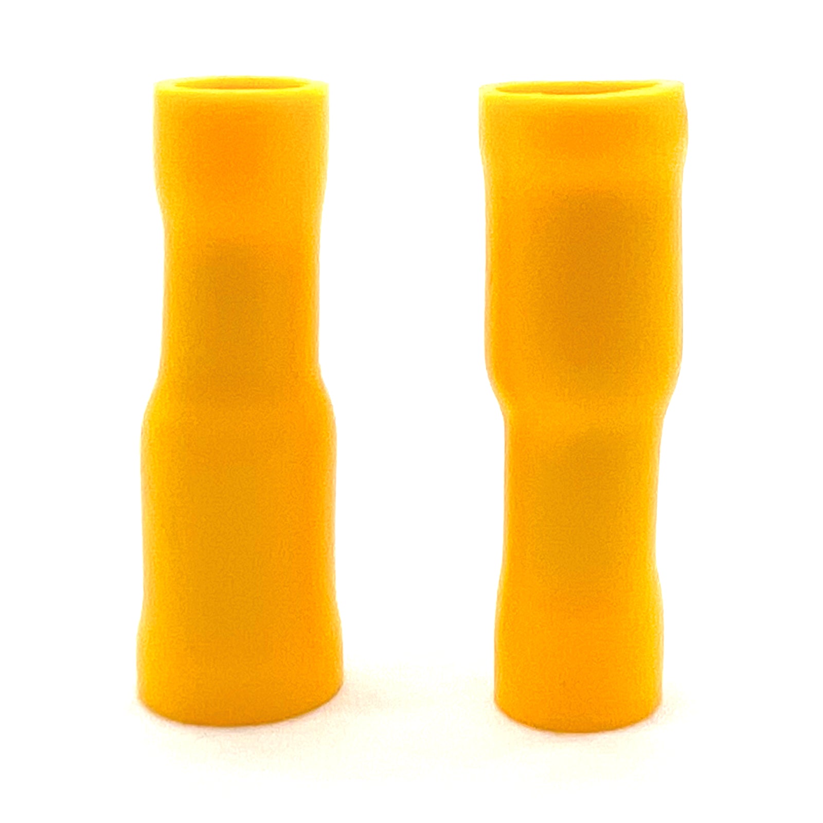 Yellow PVC/Vinyl Female Fully Insulated Bullet Crimp Connector, AWG 12-10