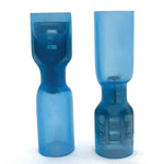 Blue Heat Shrink Female Spade Connectors, AWG 16-14