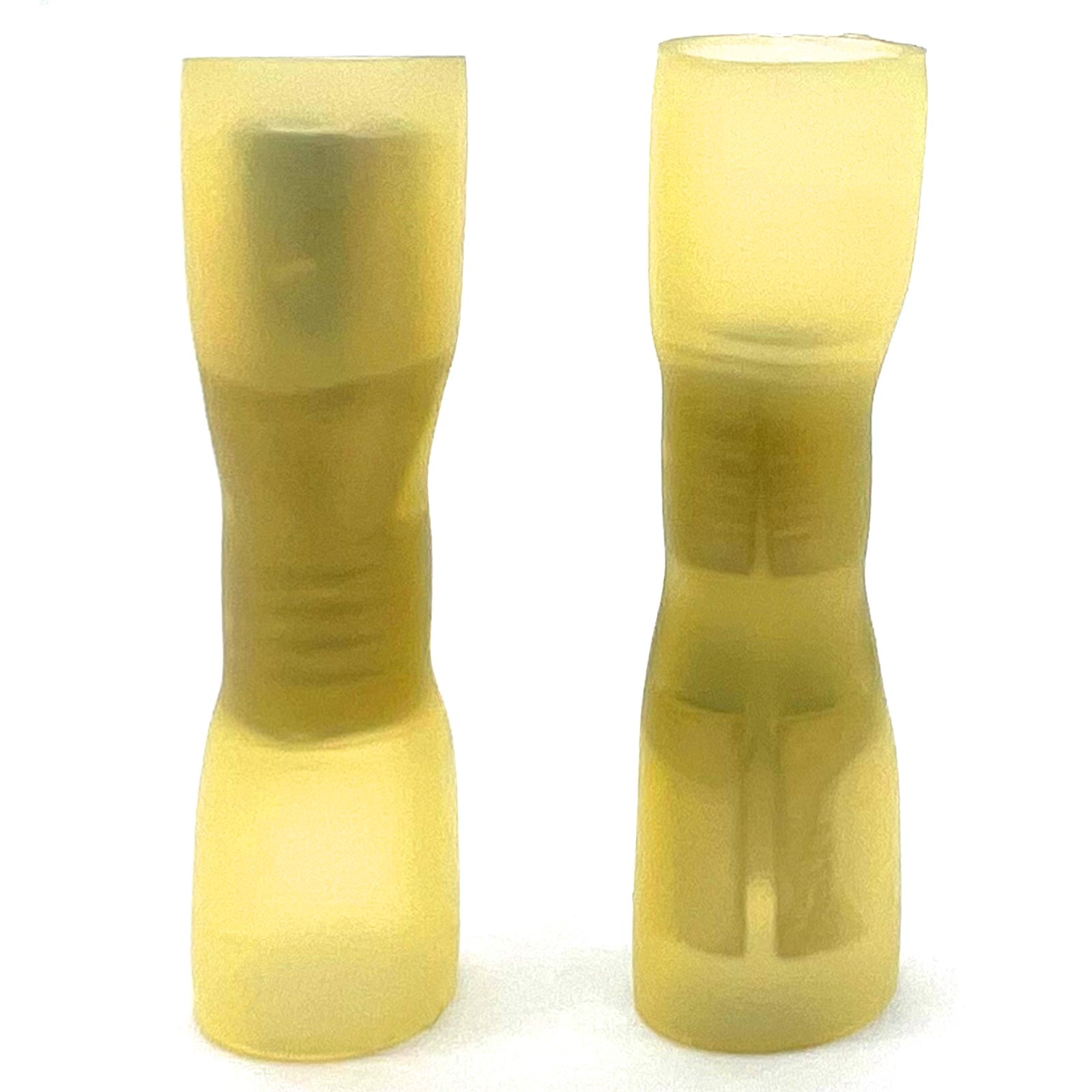 Yellow Heat Shrink Marine Grade Female Bullet Connectors, AWG 12-10