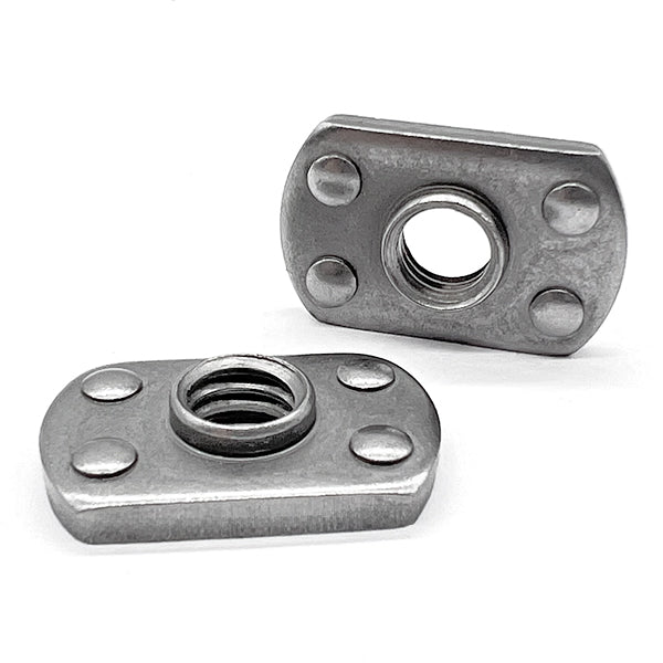 1/4"-20 4 Prong Spot Weld Nuts