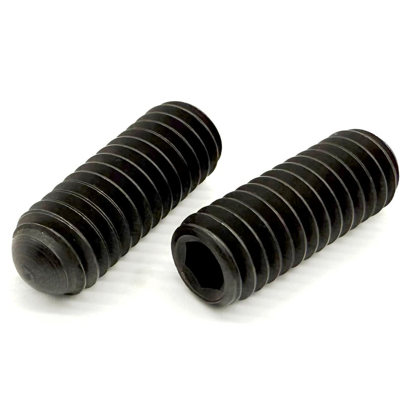 7/16"-20x1/2" Alloy Oval Point Allen Socket Set Screw Black Oxide
