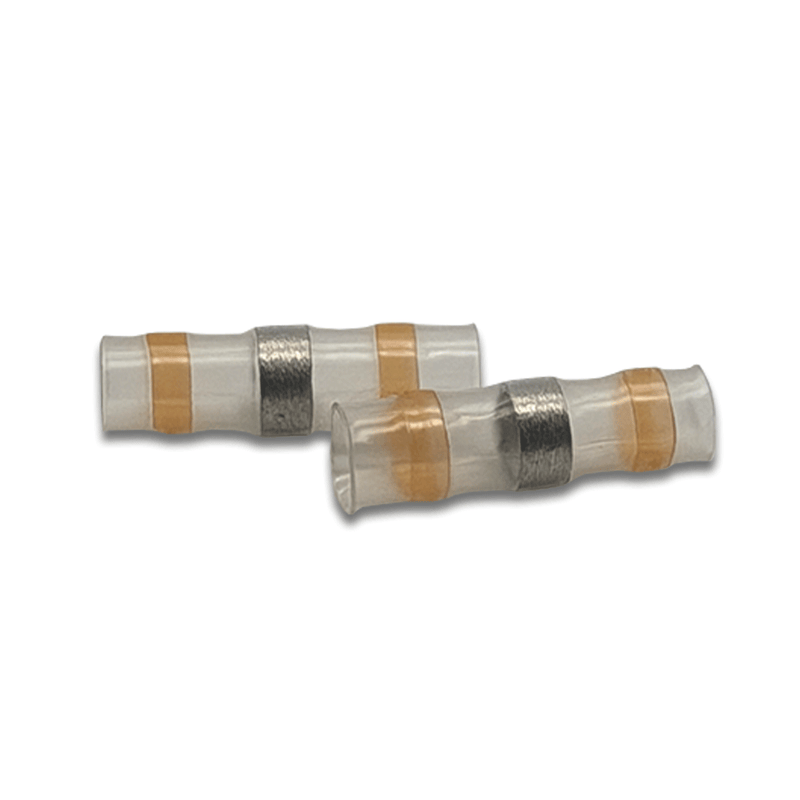 Solder Seal Orange Heat Shrink Marine Grade Butt Connectors, American Wire Gauge 8