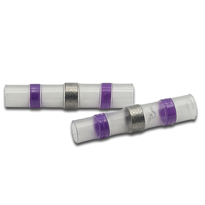 Solder Seal Purple Heat Shrink Marine Grade Butt Connectors, American Wire Gauge 10-8