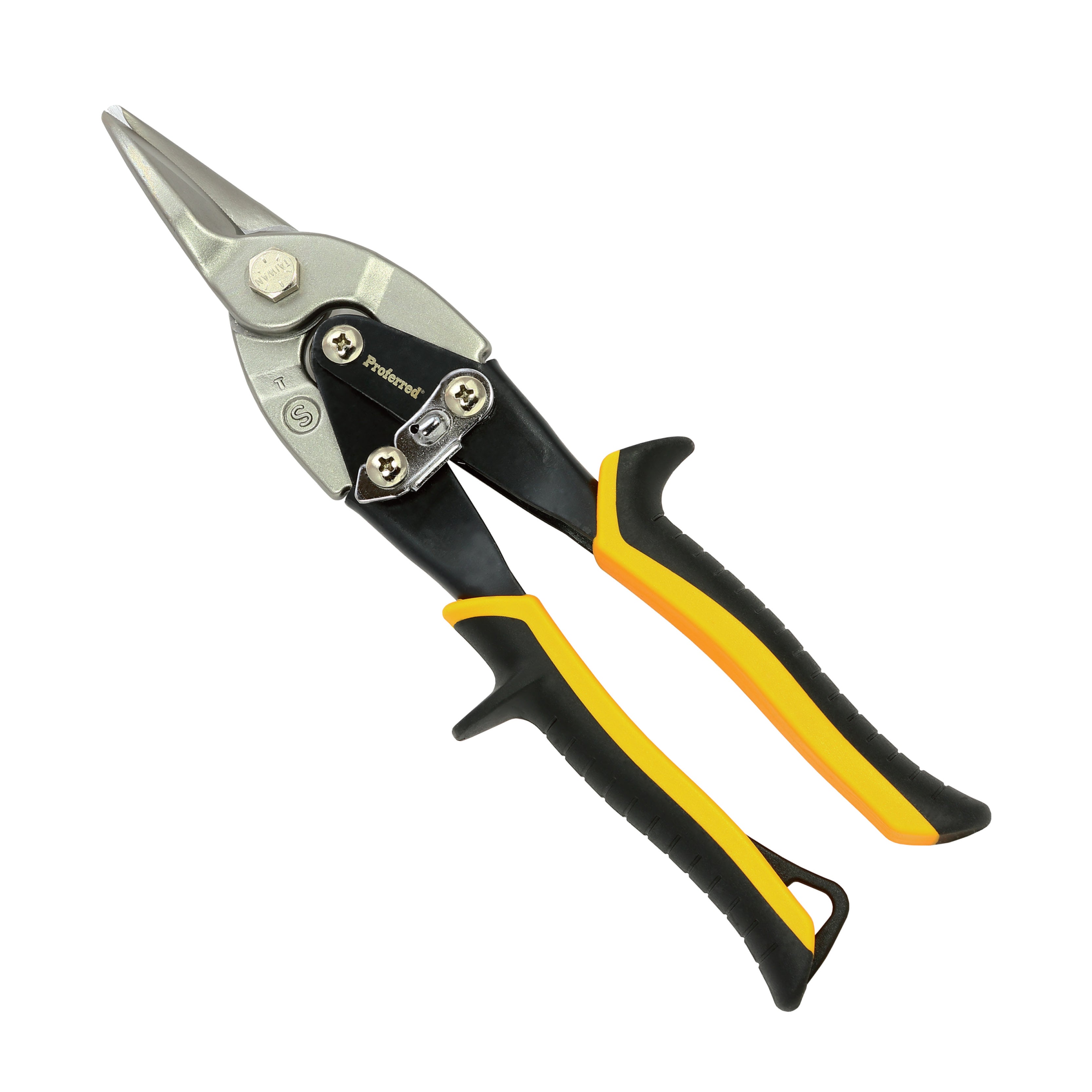 Straight Cut Proferred Aviation Snips, TPR Grip
