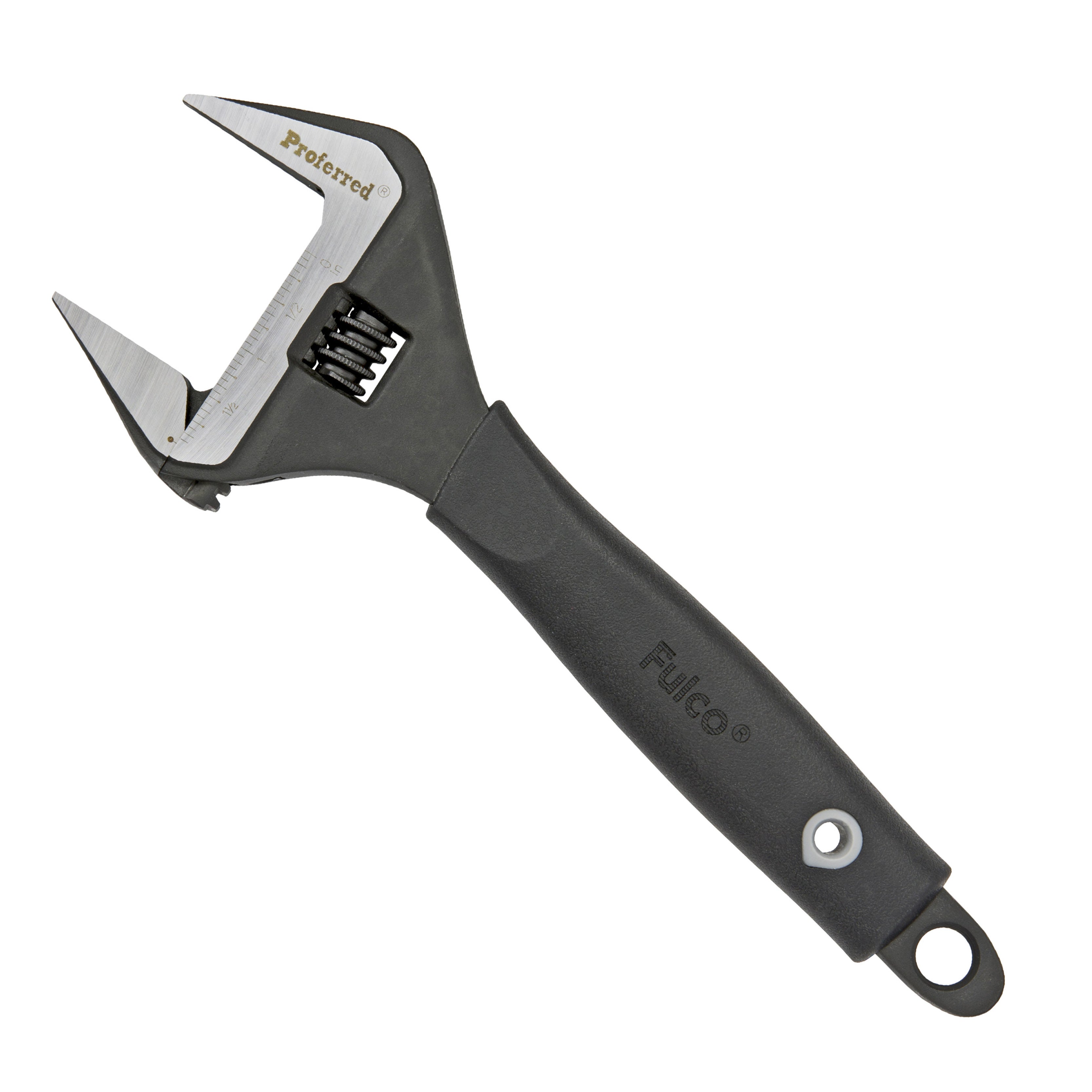 10" Length Proferred Plumbing Adjustable Wrench, Phos Finish