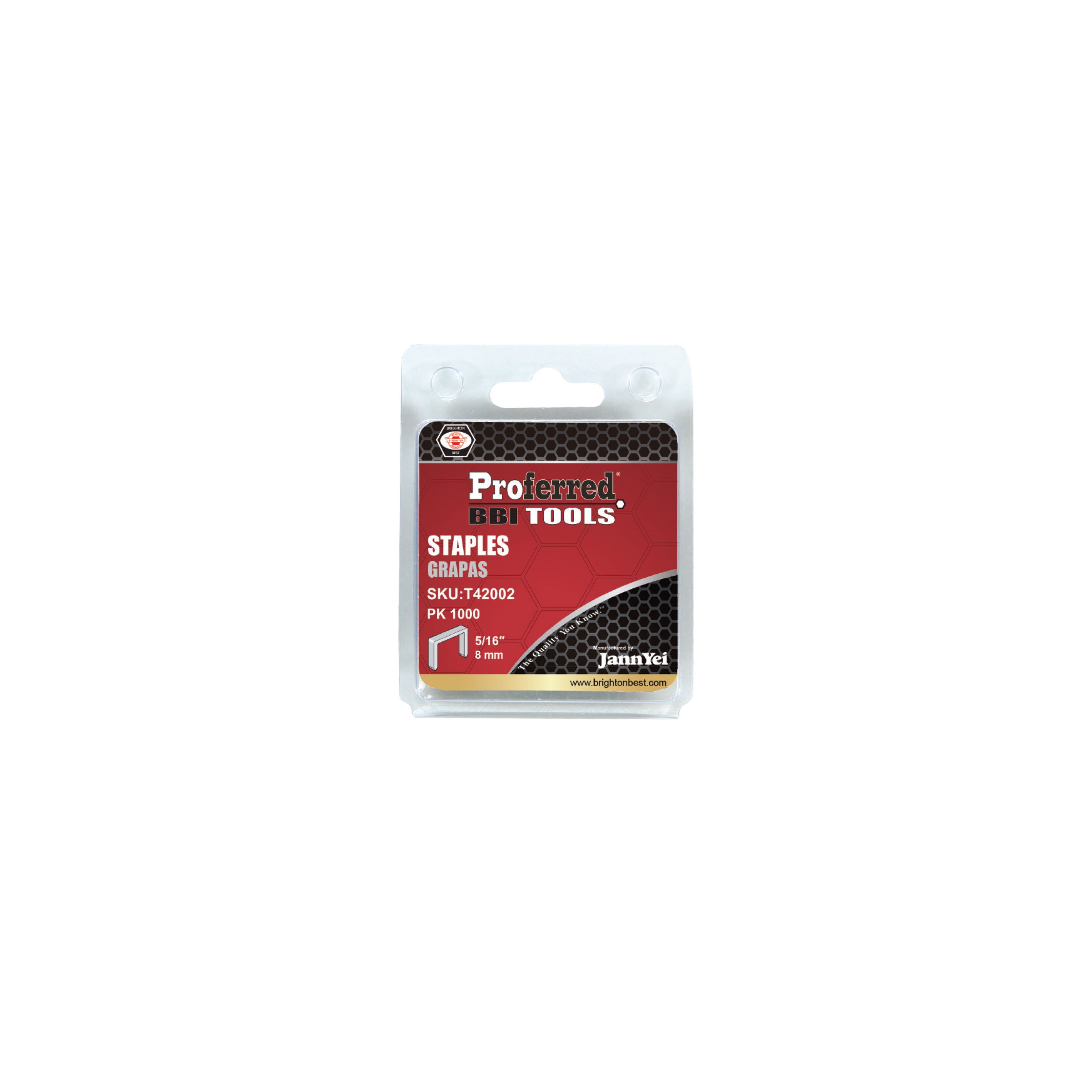 5/16"(8mm) Height Proferred Staples (1.2mm Thick, 10.6mm Wide) (1000 Piece Boxes)
