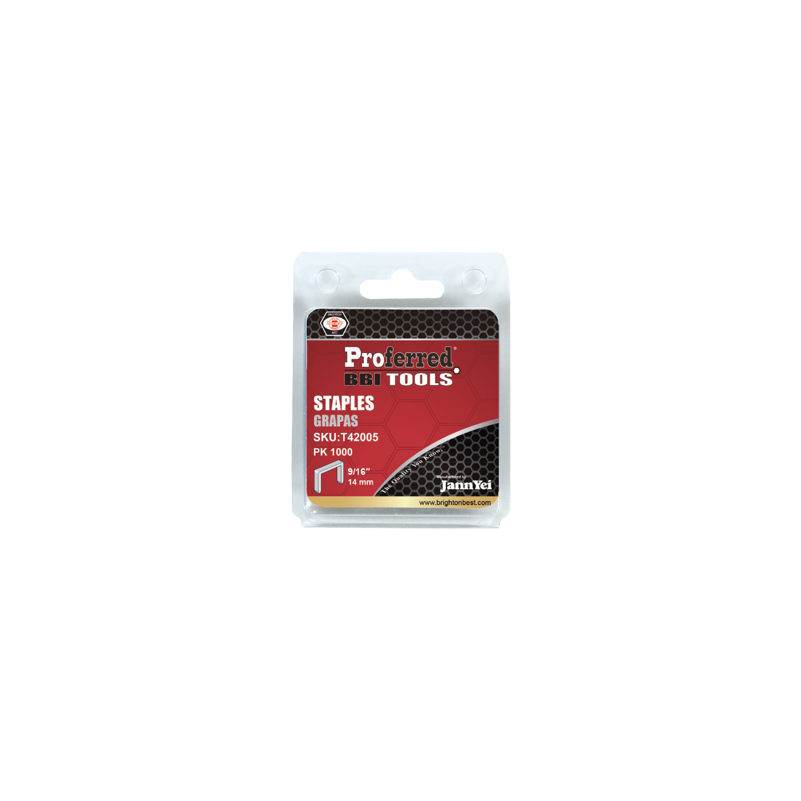9/16"(14mm) Height Proferred Staples (1.2mm Thick, 10.6mm Wide) (1000 Piece Boxes)