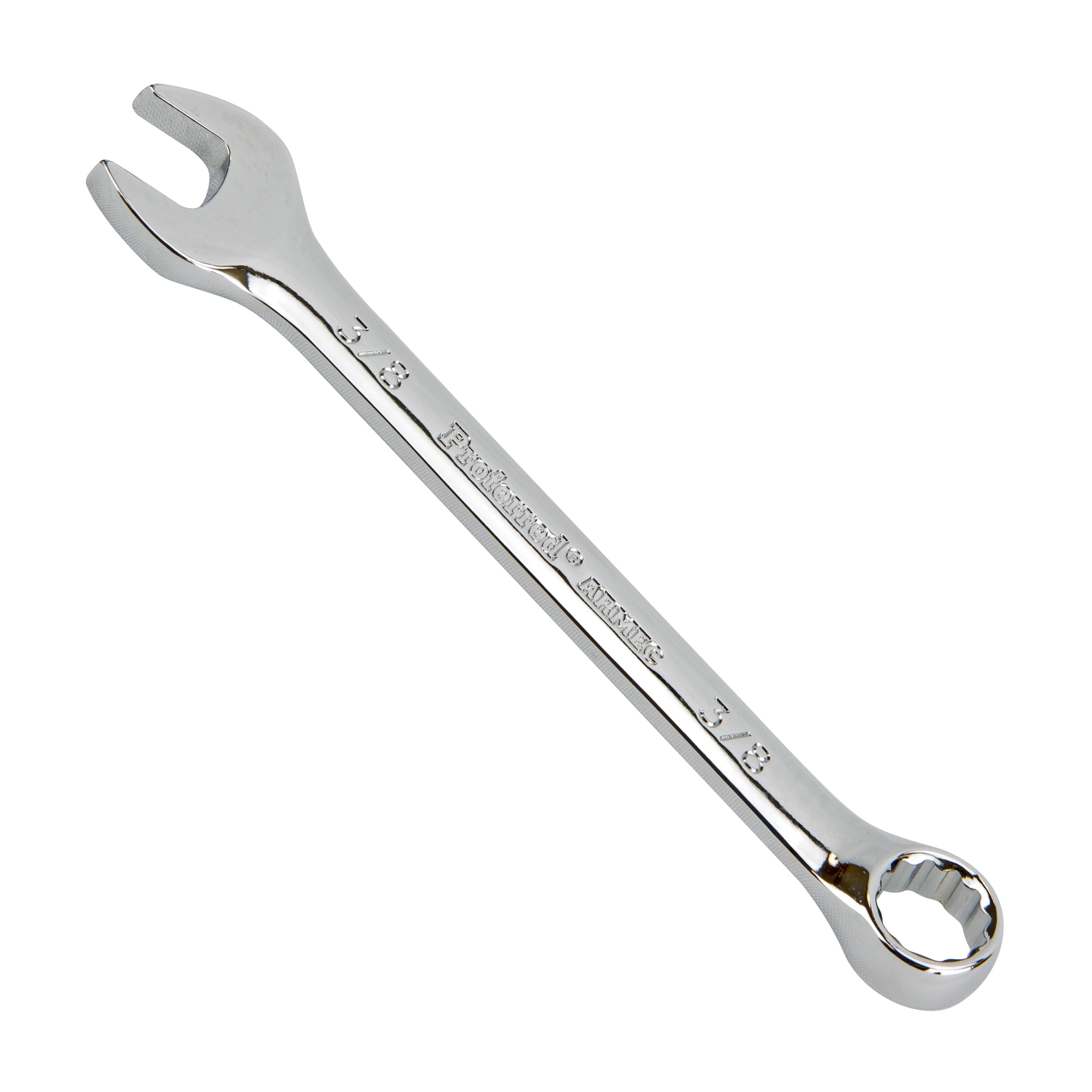 3/8" Combo Wrench, 12Pt. Proferred Combination Wrench, Chrome Finish
